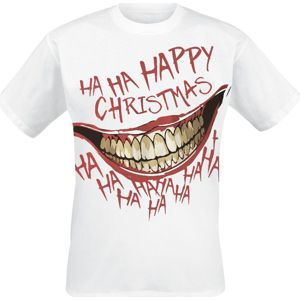The Joker Ha Ha Happy Christmas Tričko bílá