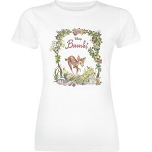 Bambi Floral Dámské tričko bílá