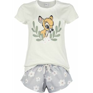 Bambi Bambi - Flowers pyžama šedá / béžová