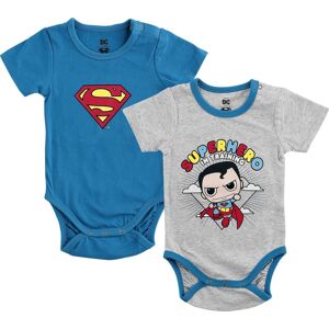 Superman Kids - Superman Logo body šedá/modrá
