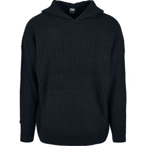 Urban Classics Pletený svetr Mikina s kapucí černá
