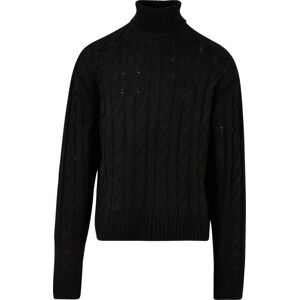 Urban Classics Boxy Roll Neck Sweater Pletený svetr černá