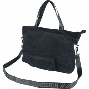 Urban Classics Manšestrová kabelka Nákupní taška černá