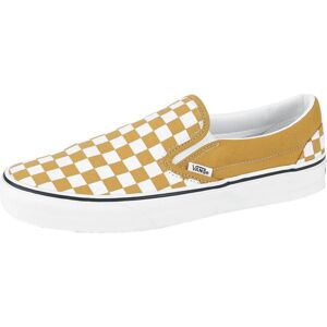 Vans CLASSIC SLIP-ON Theory Checkerboard Golden Yellow tenisky žlutá/bílá