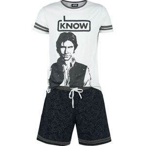 Star Wars Han Solo - I Know pyžama šedá/cerná