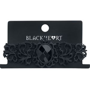 Blackheart Black Filigree Bracelet náramek černá