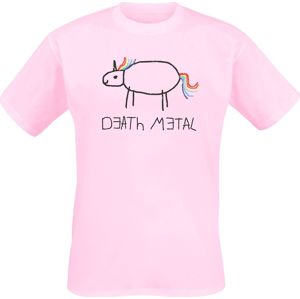 Death Metal Tričko světle růžová