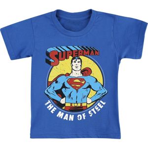 Superman The Man Of Steel detské tricko modrá