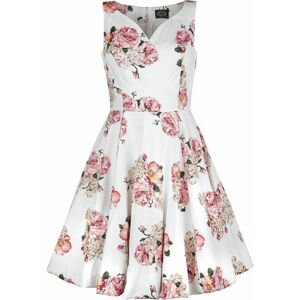 H&R London Šaty s kruhovou suknou Taraneh Šaty bílá/ružová