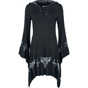 Gothicana by EMP Krátké šaty Gothicana x Anne Stokes s potiskem s drakem Šaty černá