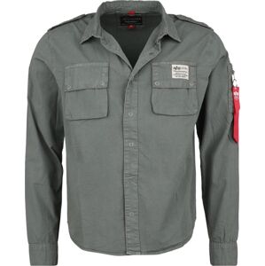 Alpha Industries Urban military košile Košile tmavě šedá