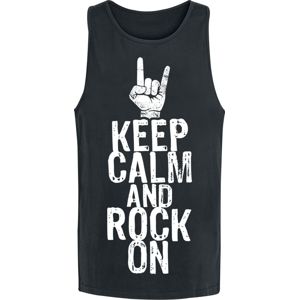 Keep Calm And Rock On Tank top černá