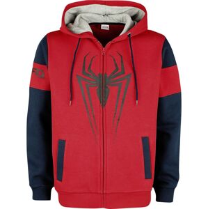 Spider-Man Spider Mikina s kapucí na zip cervená/modrá