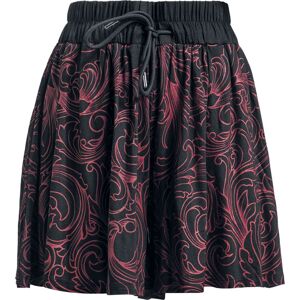 Black Premium by EMP Jemné, látkové šortky s červenými dekoracemi Dámské šortky černá