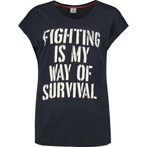 Sublevel Fighting is my way of survival dívcí tricko námořnická modrá