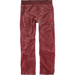 Fila Sametové sportovní kalhoty TEGAL Tepláky tmavě červená