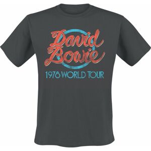 David Bowie World Tour 1978 Tričko černá