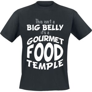 Zábavné tričko Food - Big Belly Tričko černá