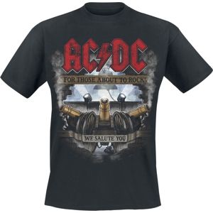 AC/DC For Those About To Rock - We Salute You - colourized Tričko černá