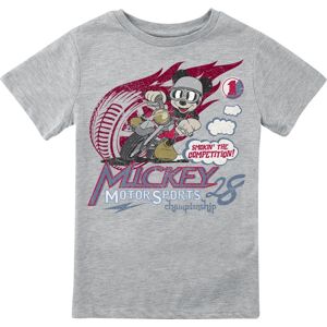 Mickey & Minnie Mouse Kids - Motor Sports Championchip detské tricko šedá