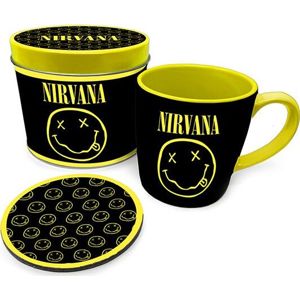 Nirvana Logo - Geschenk-Set Fan balícek cerná/žlutá