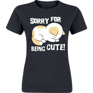 Tierisch Sorry For Being Cute! Dámské tričko černá