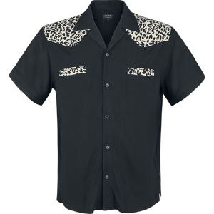 Chet Rock Bowlingová košile Jeffrey Leo košile černá