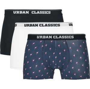 Urban Classics Balení 3 ks boxerek boxerky cerná/bílá/modrá