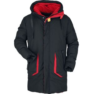 RED by EMP Zimná bunda s červenými akcenty Zimní bunda cerná/cervená