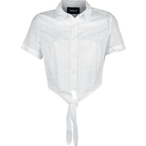 Collectif Clothing Košile s madeirou Sammy halenka bílá