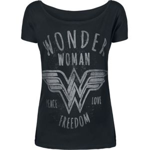 Wonder Woman Freedom dívcí tricko černá