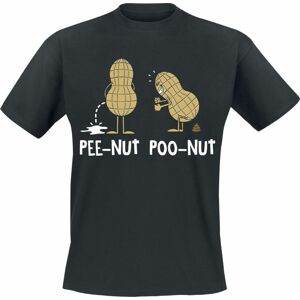 Sprüche Pee & Poo Nut Tričko černá