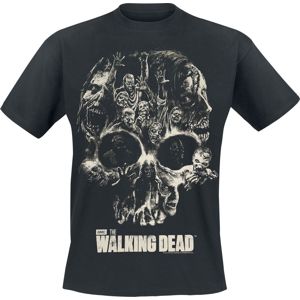 The Walking Dead Skull Tričko černá