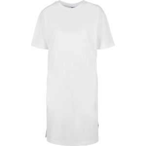 Urban Classics Dámské organické oversized tričkové šaty s rozparky Šaty bílá