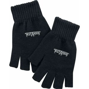 Testament Logo rukavice bez prstů černá