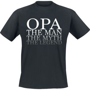 Family & Friends Opa - The Man, The Myth, The Legend Tričko černá