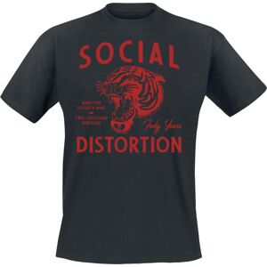 Social Distortion Forty Years Tiger Tričko černá
