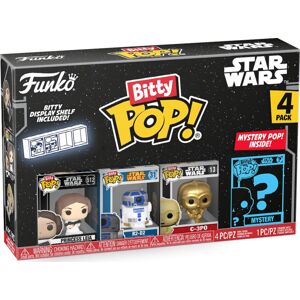 Star Wars Leia, R2-D2, C-3PO + Mystery Figur (Bitty Pop! 4 Pack) Vinyl Figuren Sberatelská postava standard