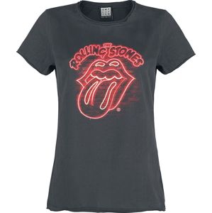 The Rolling Stones Amplified Collection - Neon Light dívcí tricko charcoal