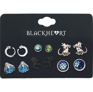 Blackheart Dragon Collection sada náušnic vícebarevný