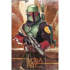 Star Wars The Mandalorian - Boba Fett plakát vícebarevný