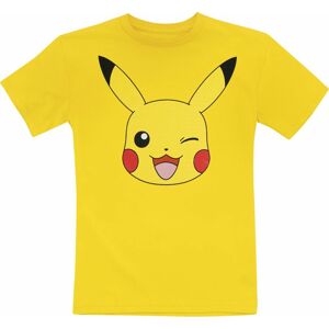 Pokémon Kids - Pikachu Face detské tricko žlutá