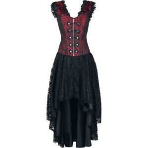 Burleska Gypsy Dress šaty cerná/cervená