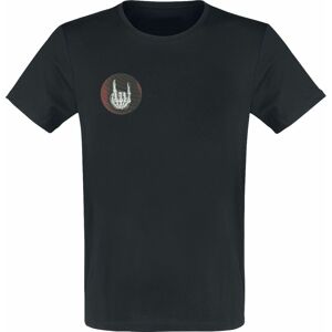 EMP Basic Collection Černé tričko s hologramovým logem Tričko černá
