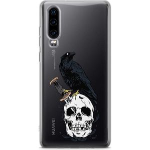Finoo Knifed Skull Raven - Huawei kryt na mobilní telefon vícebarevný