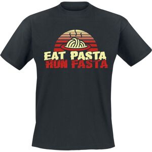 Food Eat Pasta - Run Fasta Tričko černá