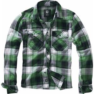 Brandit Checkshirt Košile zelená/cerná