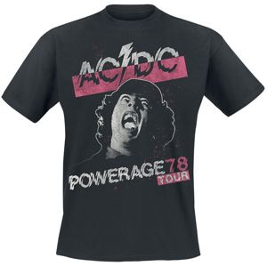 AC/DC Powerage Tour 78 Tričko černá