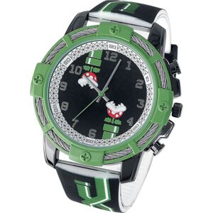 Super Mario Piranha Náramkové hodinky cerná/zelená