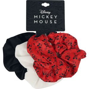 Mickey & Minnie Mouse Micky Vlasové gumičky cerná/cervená/bílá